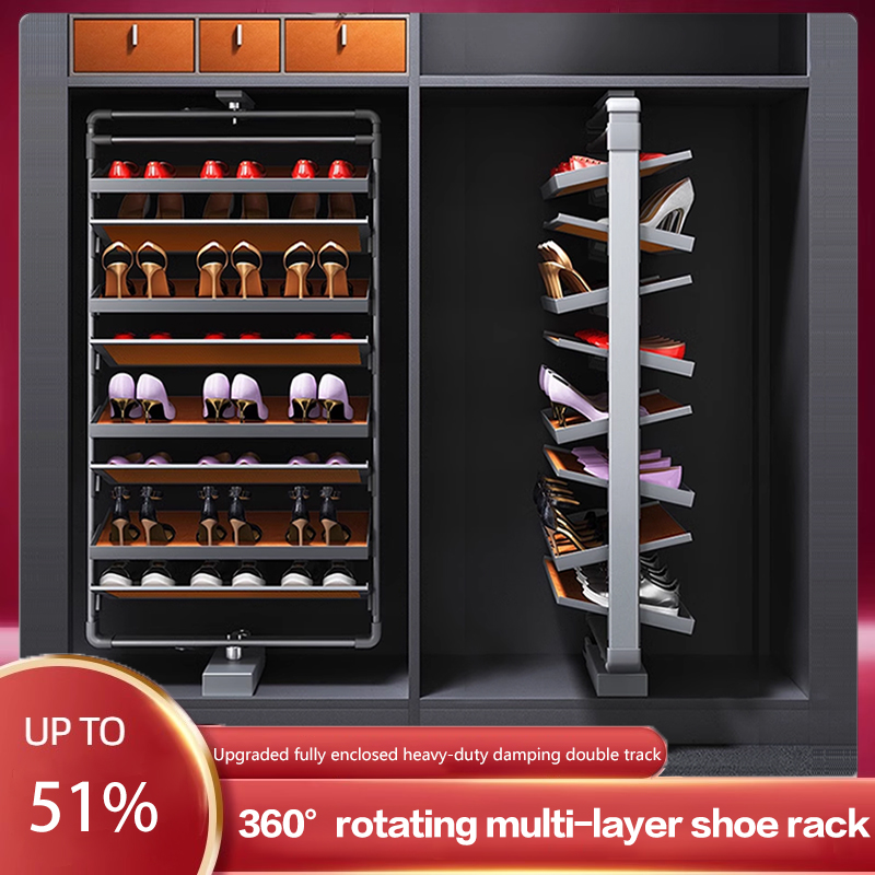 Furniture Rotating Hardware - Rotating Shoe Rack 360-Degree Household Multi-Functional