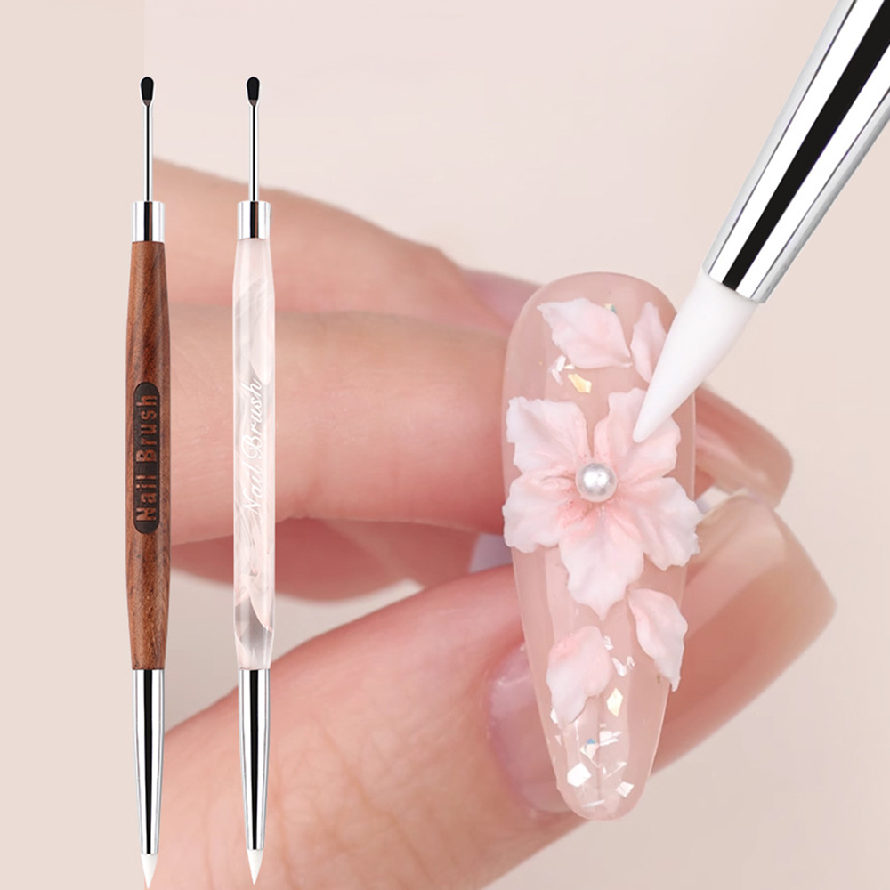 Furniture Hardware Nails - Silicone Nail Art Carving Pen Double