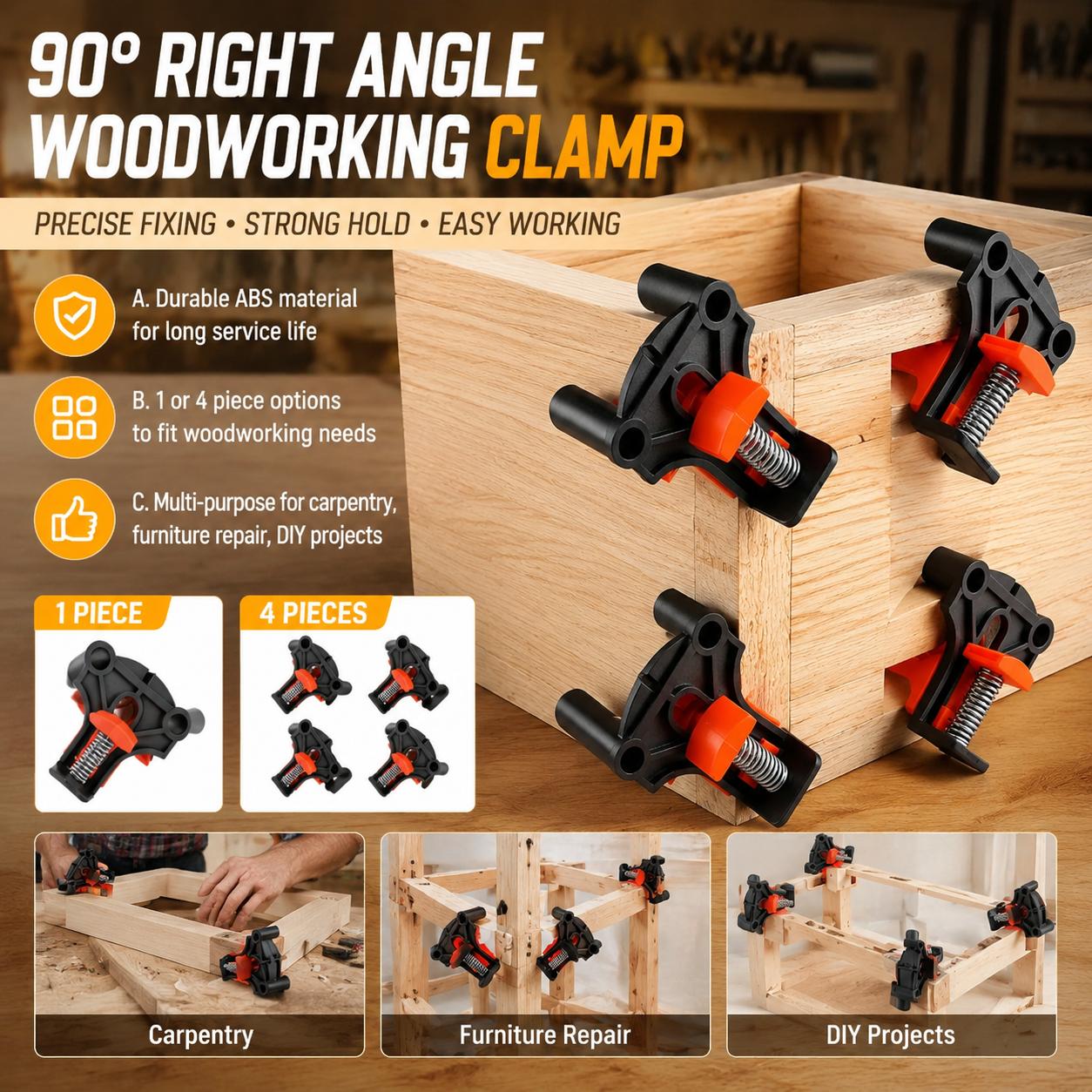 Furniture Hardware Wood - Premium Woodworking Carpentry 90 Degree Right