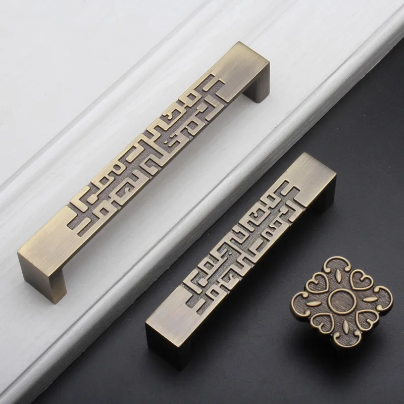 Unique Furniture Hardware - 2 pcs Chinese Style Drawer Drawer