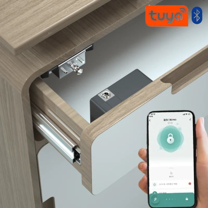 Furniture Hardware Wood - Tuya Smart Cabinet Door Lock Keyless