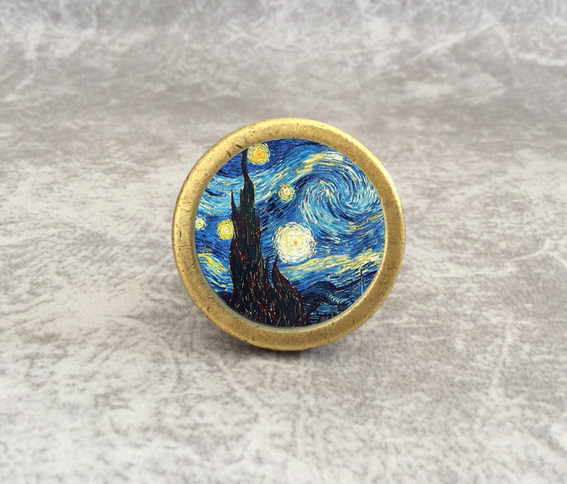 Starry Sky Dresser Knob Art Kn - Unique Furniture Hardware 评论和价格