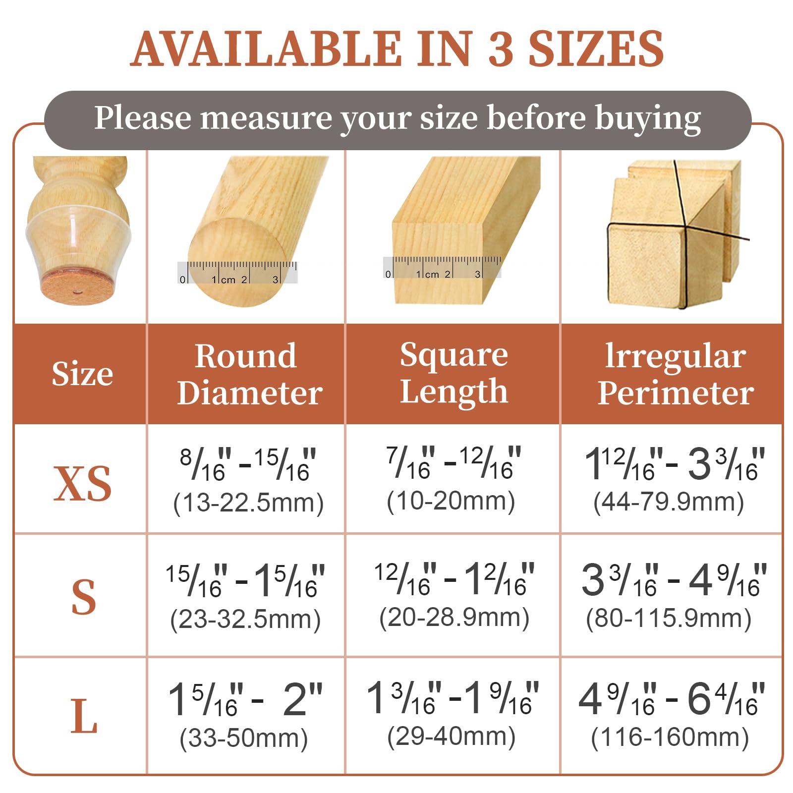 24-36pcs Chair Leg Caps Silico - Furniture Hardware Legs 评论和价格