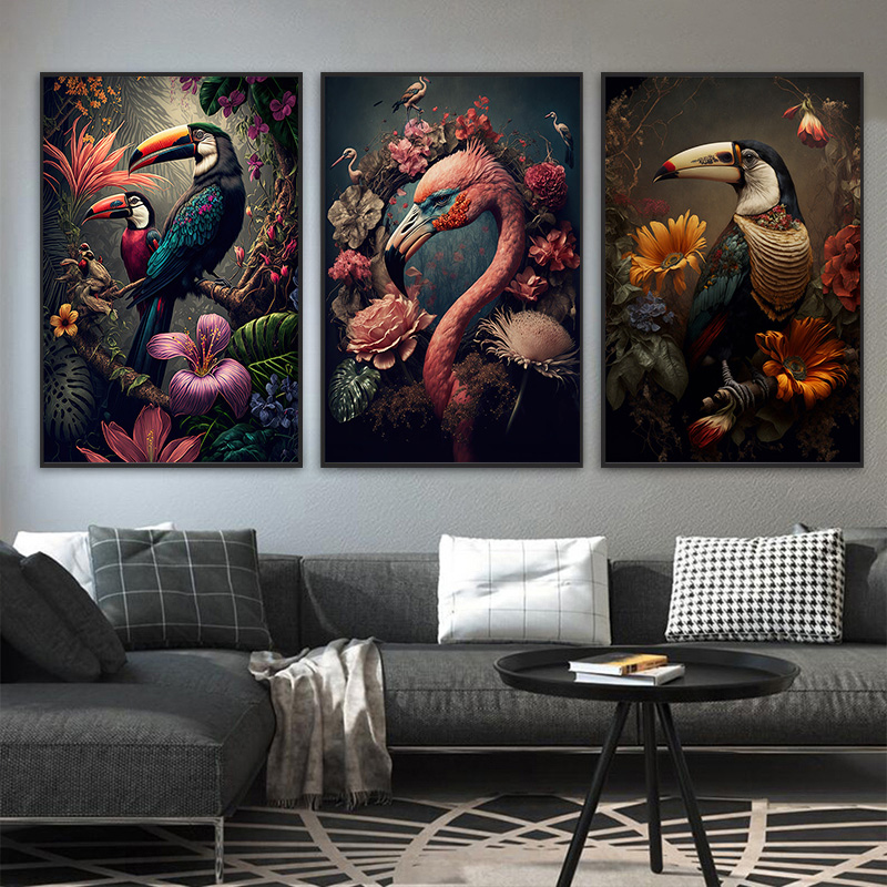 Retro Flower Bird Posters and  - Furniture Paradise & Hardware Ghaziabad Reviews 评论和价格