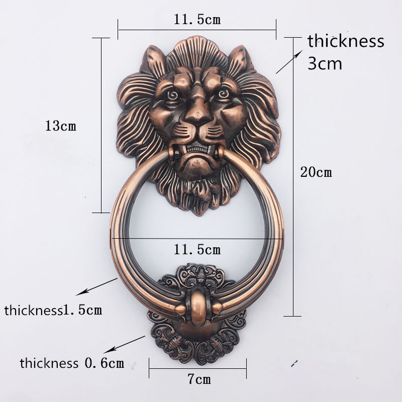 Antique Bronze Lion Head Handl - Furniture Hardware Wood 评论和价格