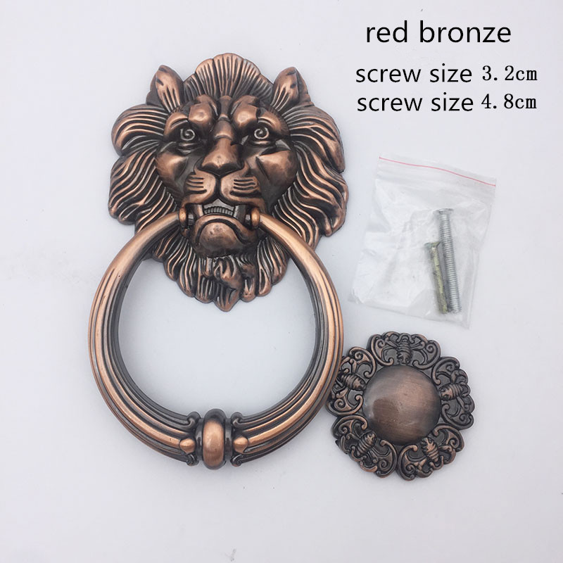 Antique Bronze Lion Head Handl - Furniture Hardware Wood 评论和价格