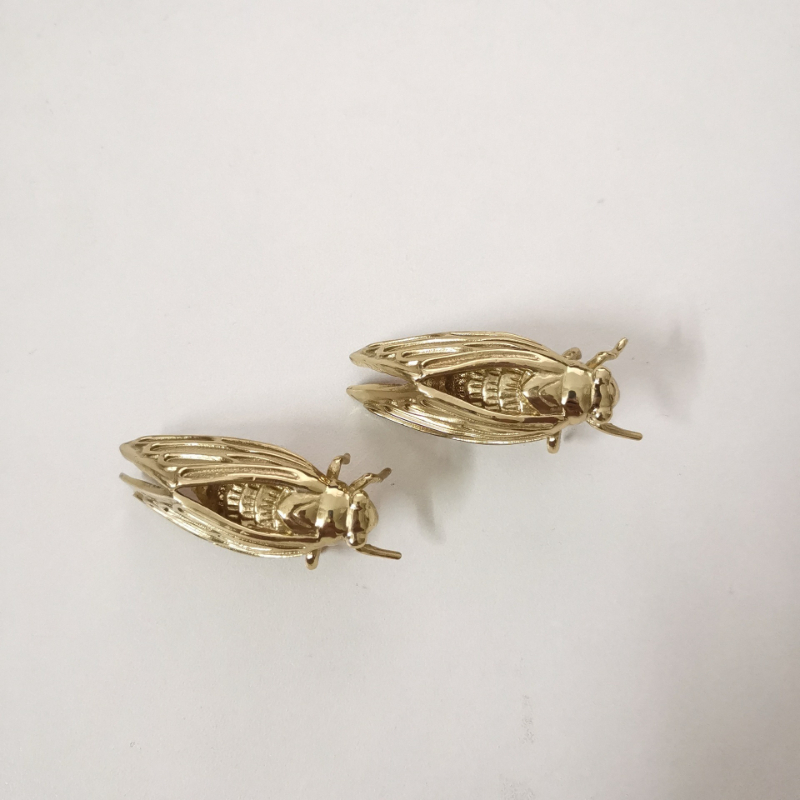 Brass Cicada Hardware Handle B - Unique Furniture Hardware 评论和价格