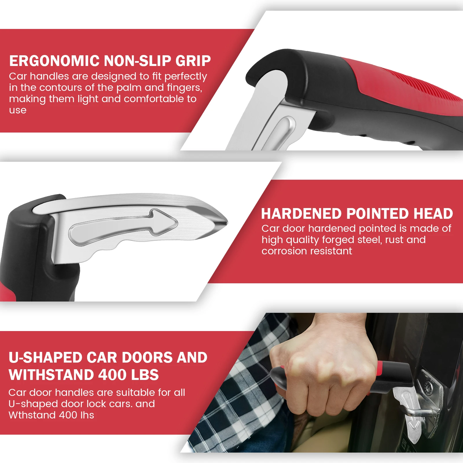 1-2Pcs Car Door Assist Handle  - Door Handle Bar 评论和价格