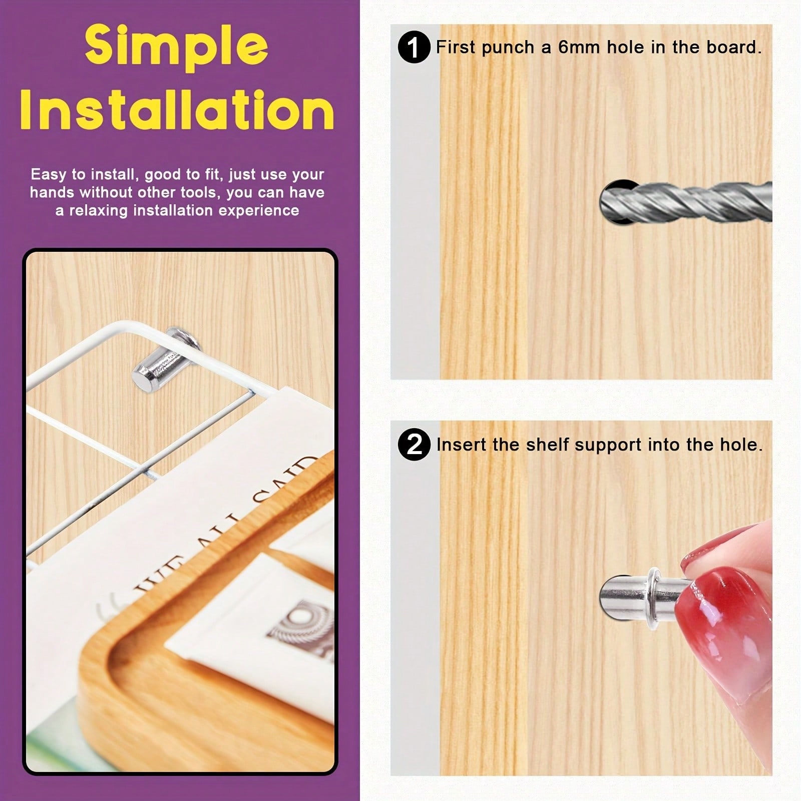 40 Pieces Shelf Pins Wall Laye - Shelf Peg Support 评论和价格