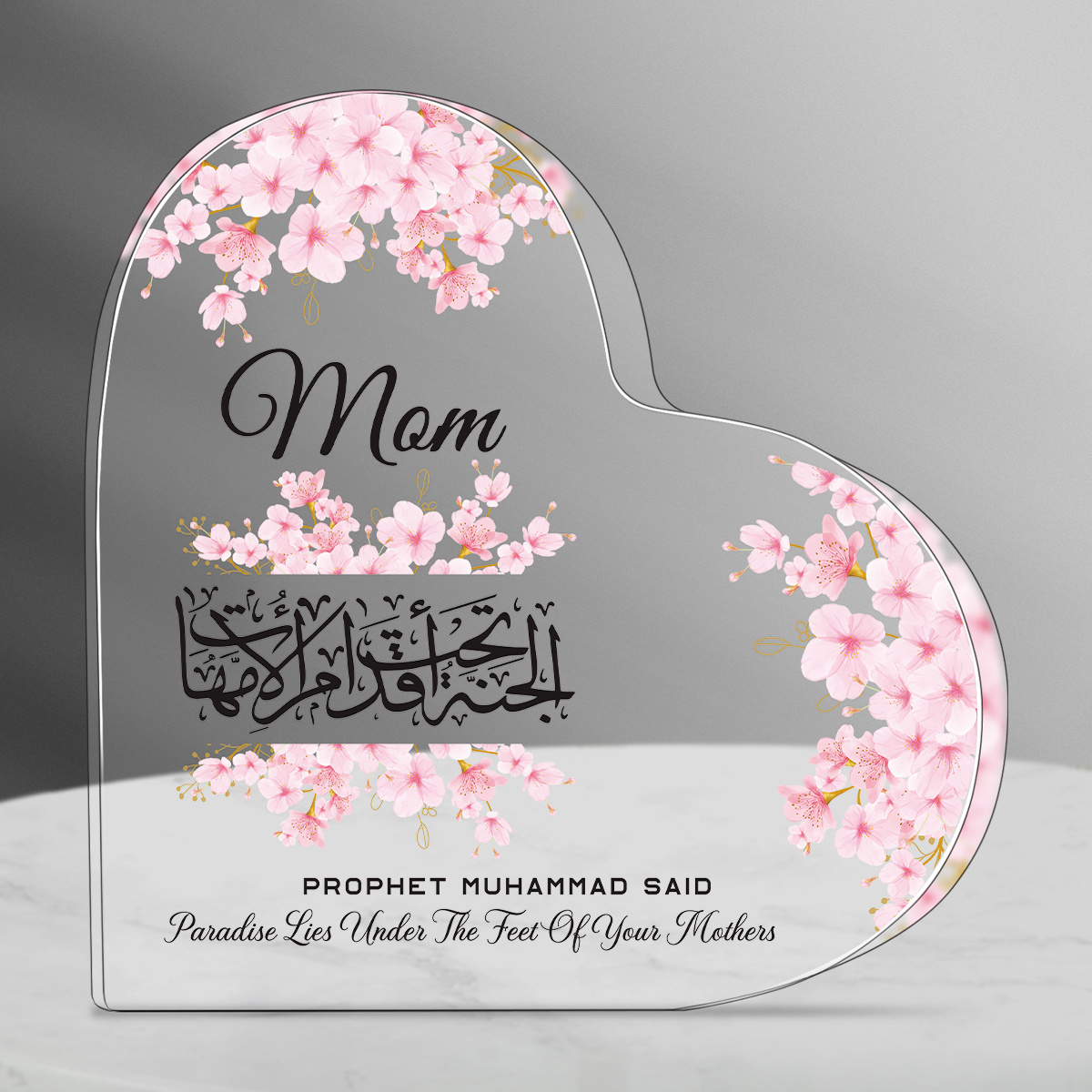 Heart Acrylic Desk Plaque Mom  - Furniture Paradise & Hardware Ghaziabad Reviews 评论和价格