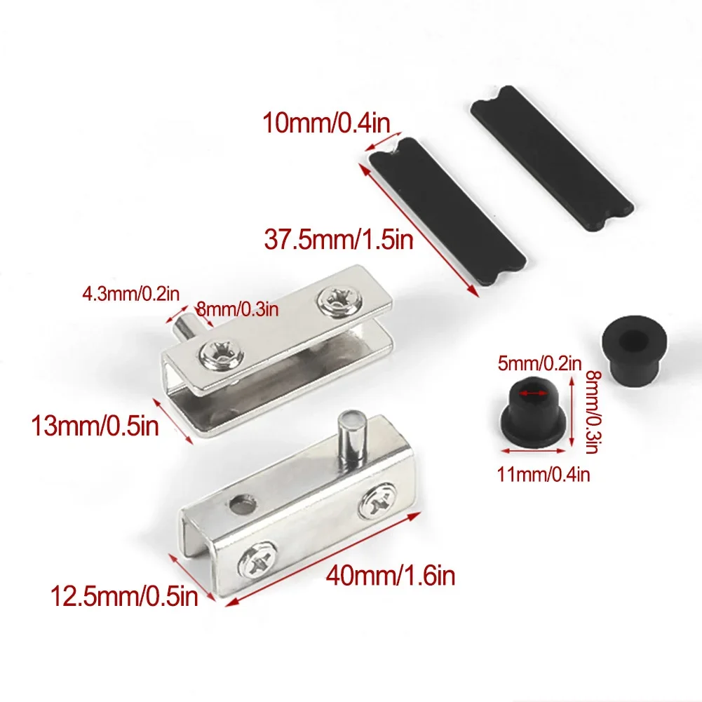 2Pcs Glass Pivot Hinge Rotatio - Furniture Rotating Hardware 评论和价格