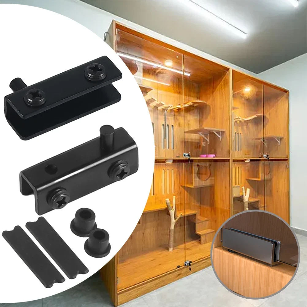 2Pcs Glass Pivot Hinge Rotatio - Furniture Rotating Hardware 评论和价格
