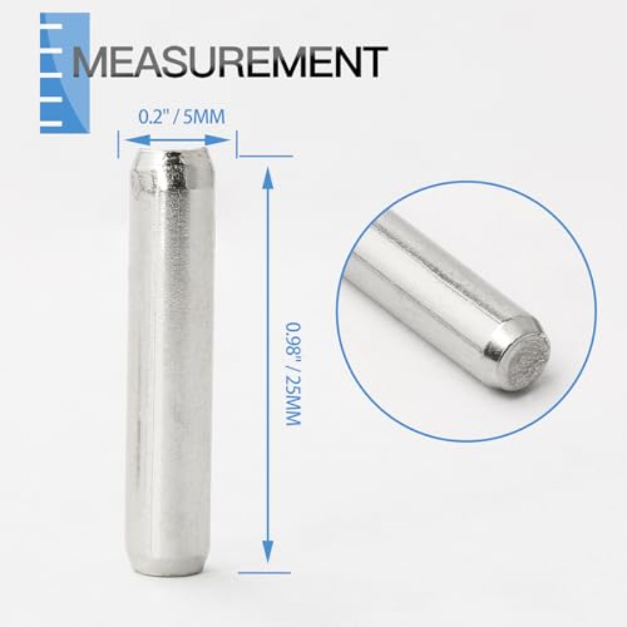 Pcs Metal Dowel Pins, 5 x 25 m - Shelf Peg Support 评论和价格