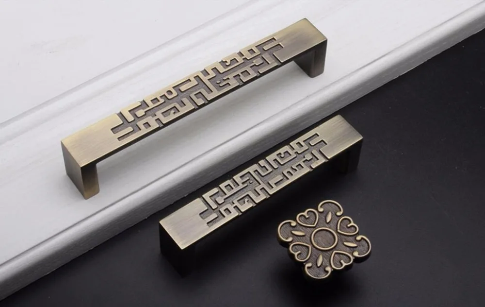 2 pcs Chinese Style Drawer Dra - Unique Furniture Hardware 评论和价格