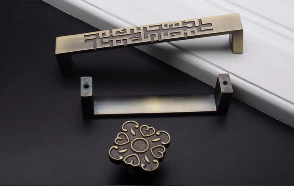 2 pcs Chinese Style Drawer Dra - Unique Furniture Hardware 评论和价格