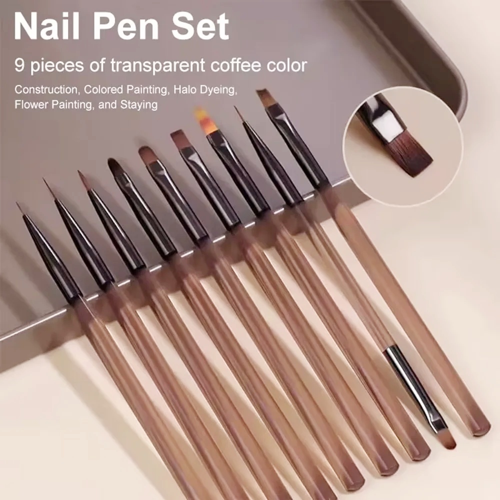 9PCS Nail Brush for Nail Art D - Furniture Hardware Nails 评论和价格