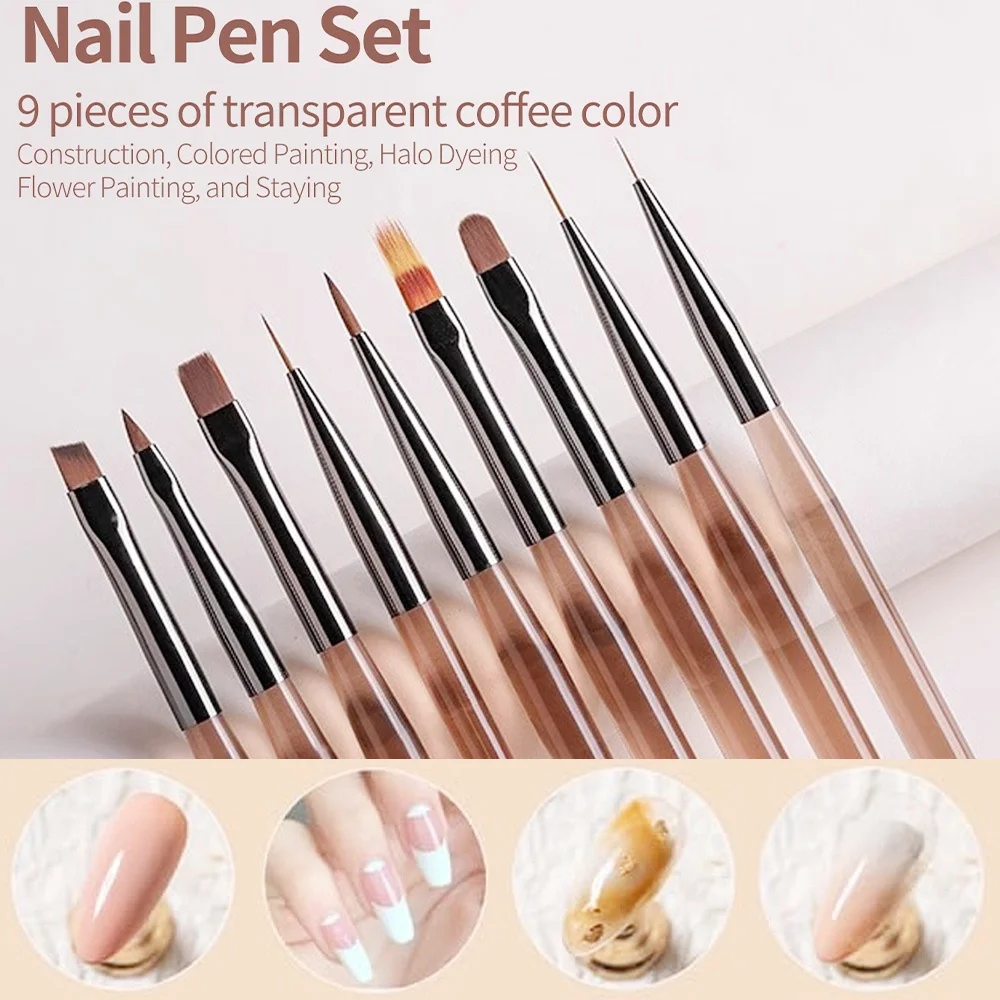 9PCS Nail Brush for Nail Art D - Furniture Hardware Nails 评论和价格