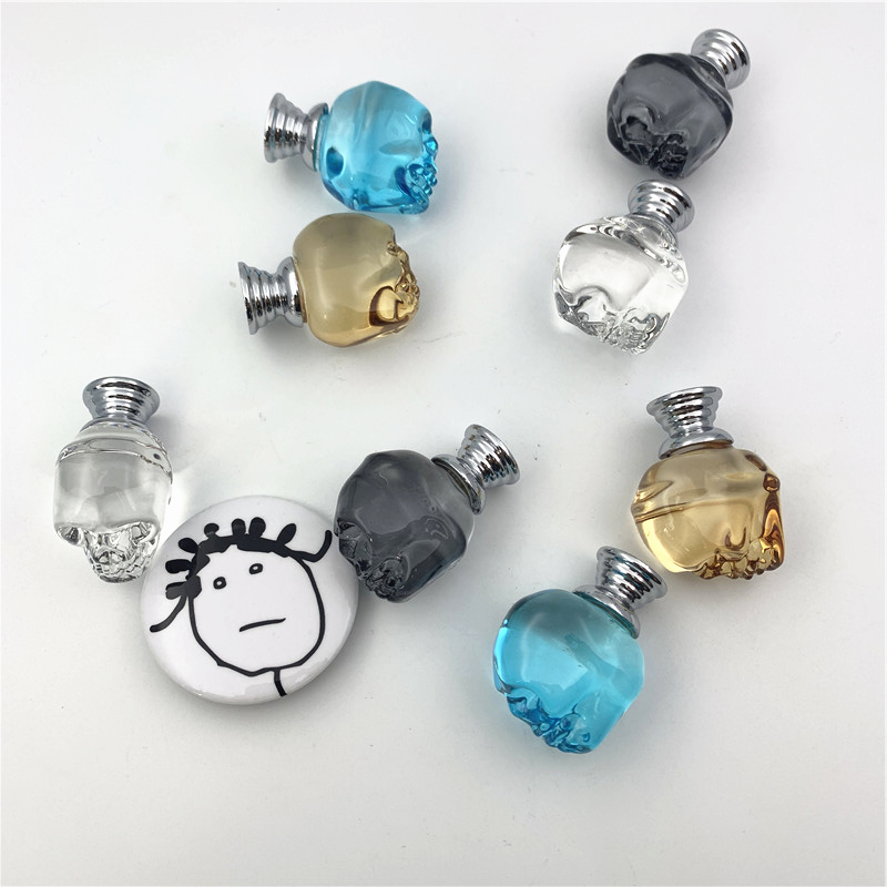 LCH  Clear Crystal Skull Shape - Unique Furniture Hardware 评论和价格