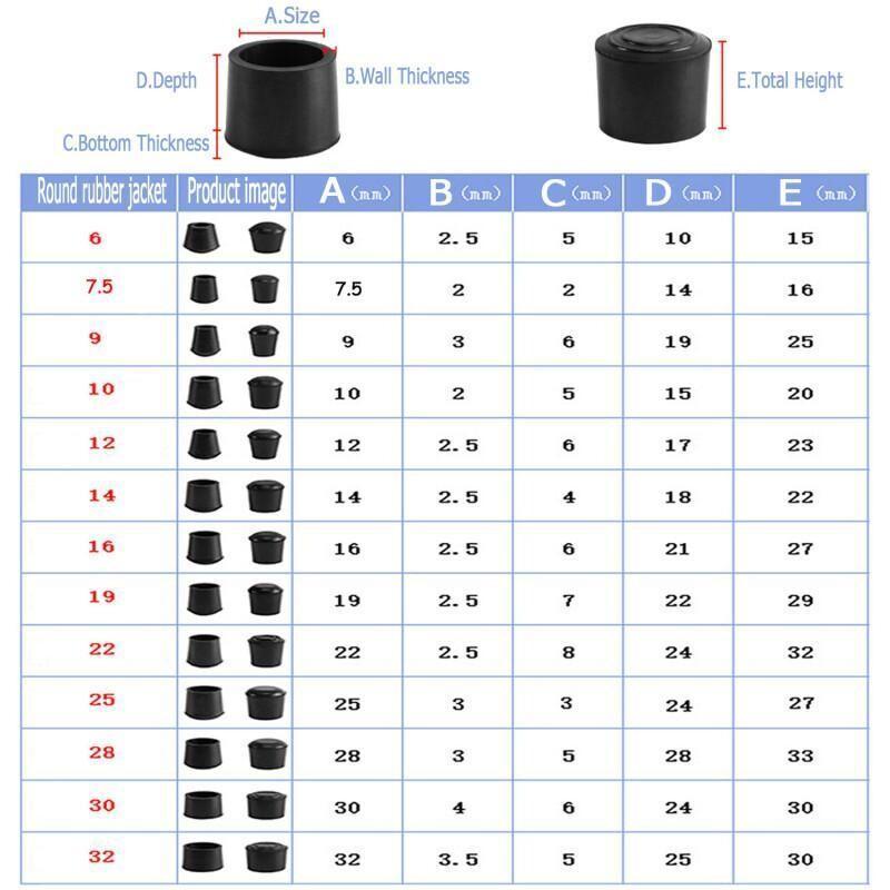 Round Rubber Chair Leg Pad 6/7 - Furniture Hardware Legs 评论和价格