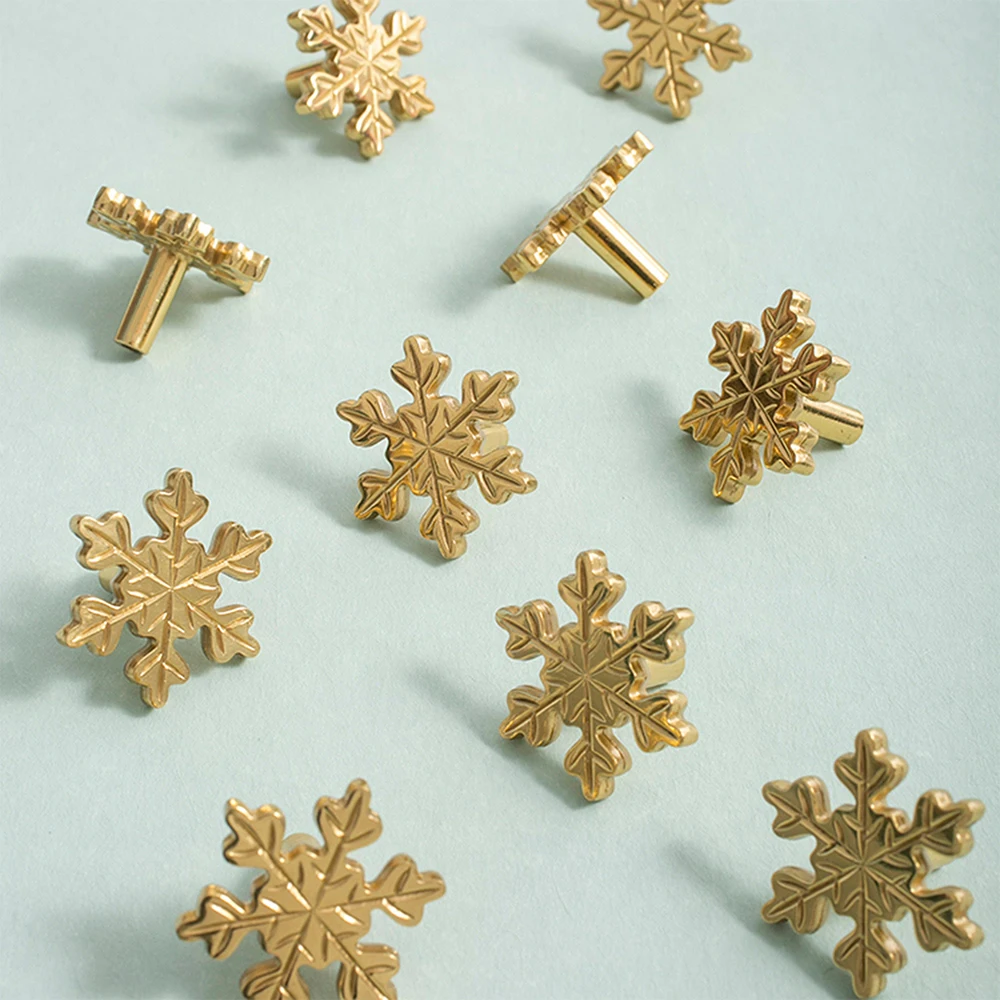 Snowflake Brass Cabinet Door K - Unique Furniture Hardware 评论和价格
