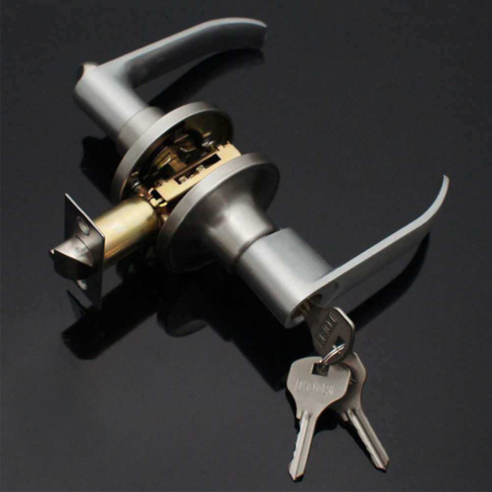 Door Lever Lock with 3 Keys En - Door Handle Bar 评论和价格