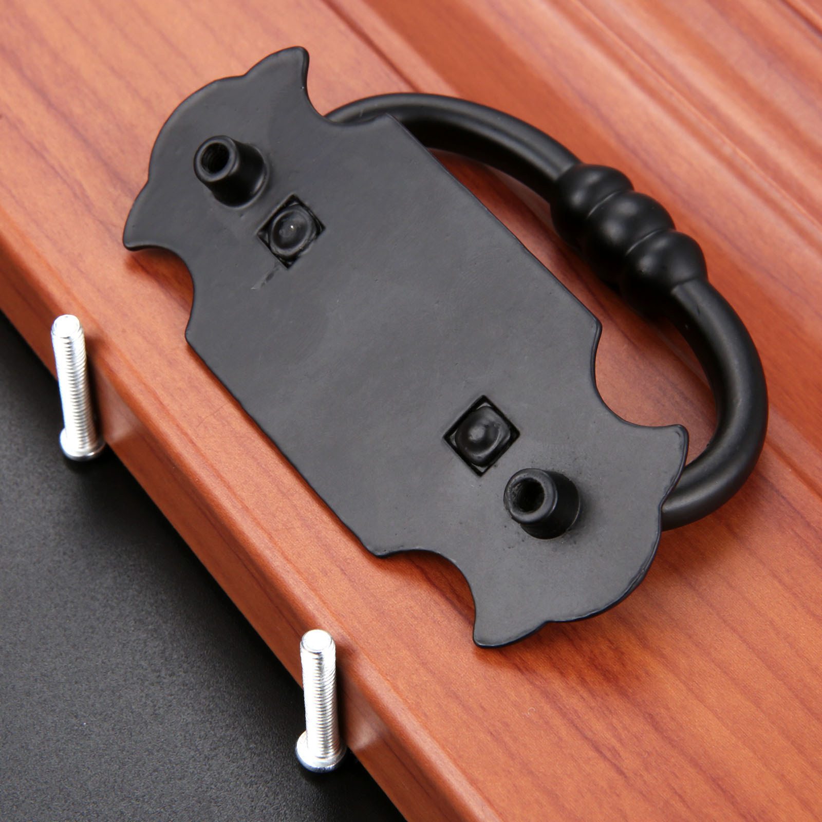 1Pc  88*56mm Black Handle Zinc - Furniture Rotating Hardware 评论和价格
