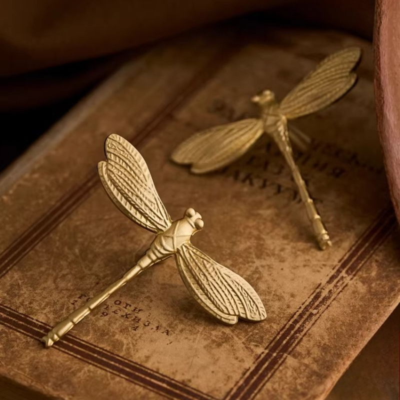 French Dragonfly Brass Cabinet - Unique Furniture Hardware 评论和价格