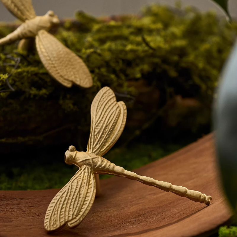 French Dragonfly Brass Cabinet - Unique Furniture Hardware 评论和价格